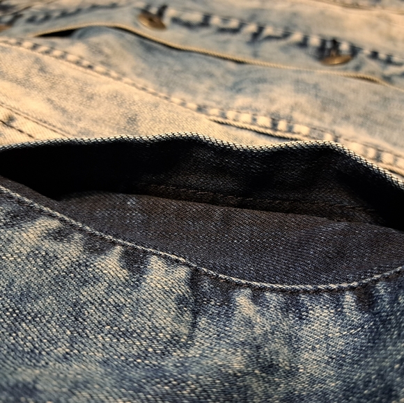 Mens Smoke Rise Jean Jacket Size L - Picture 7 of 14